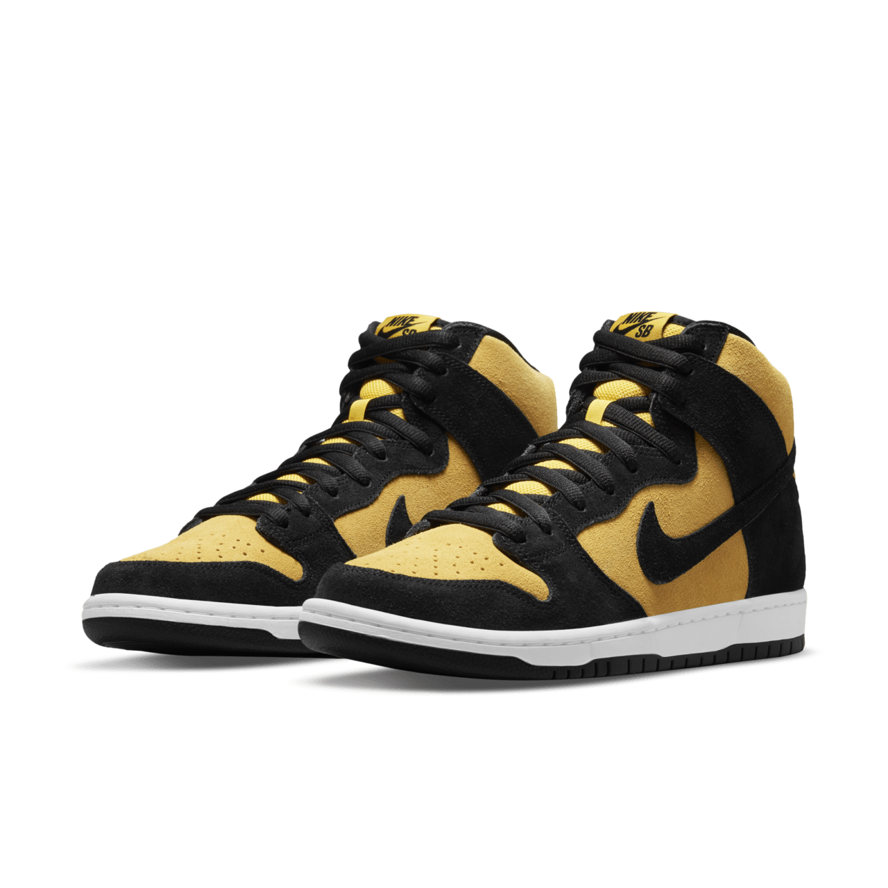 sb dunk high pro maize black